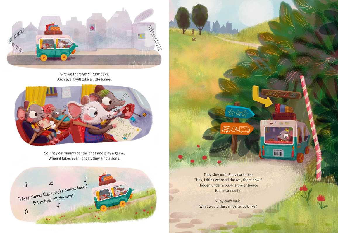 Ruby at the Campsite by Esther van den Berg