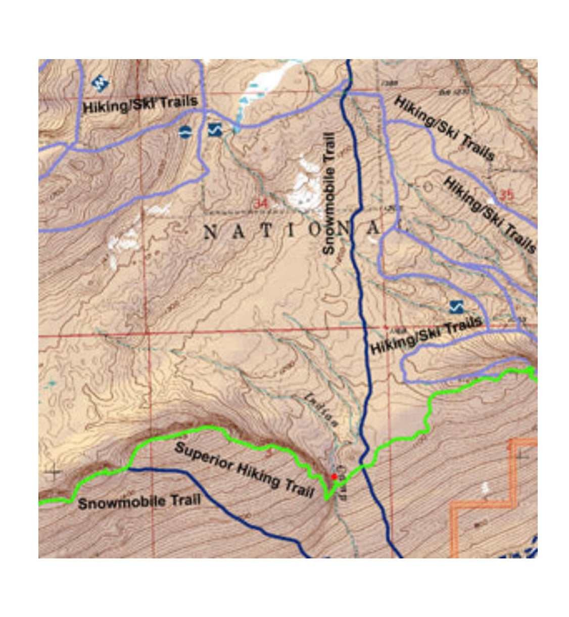 Map 101 - Cascade River State Park Bally Creek