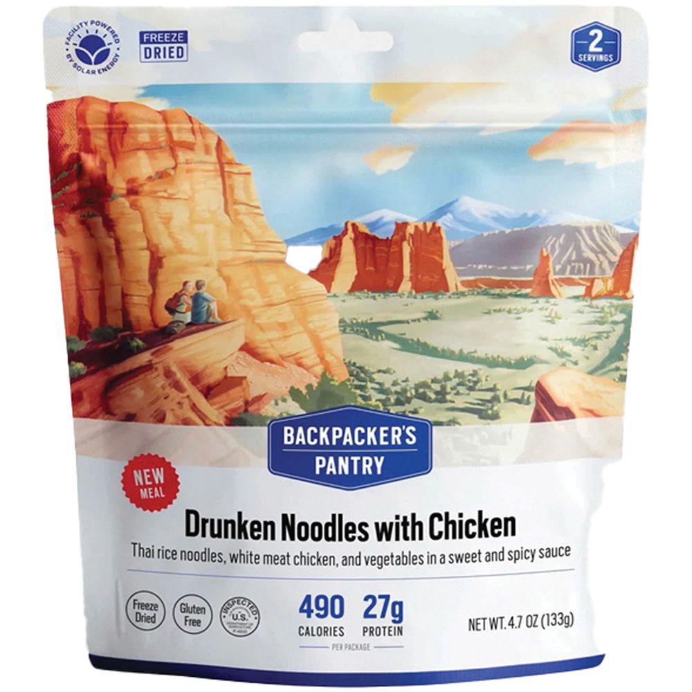 Backpacker's Pantry Drunken Noodles w/ Chicken (2 Servings)