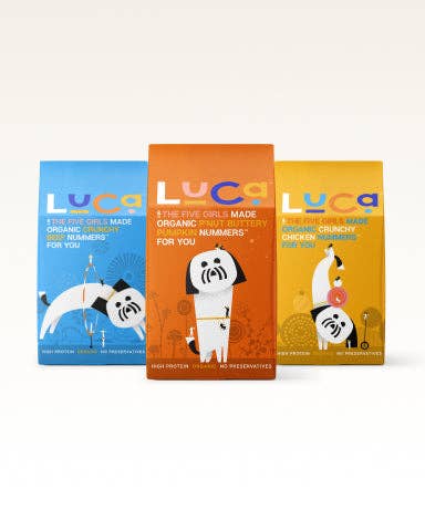 Six 12 Ounce Cartons Organic Dog Treats Variety Pack