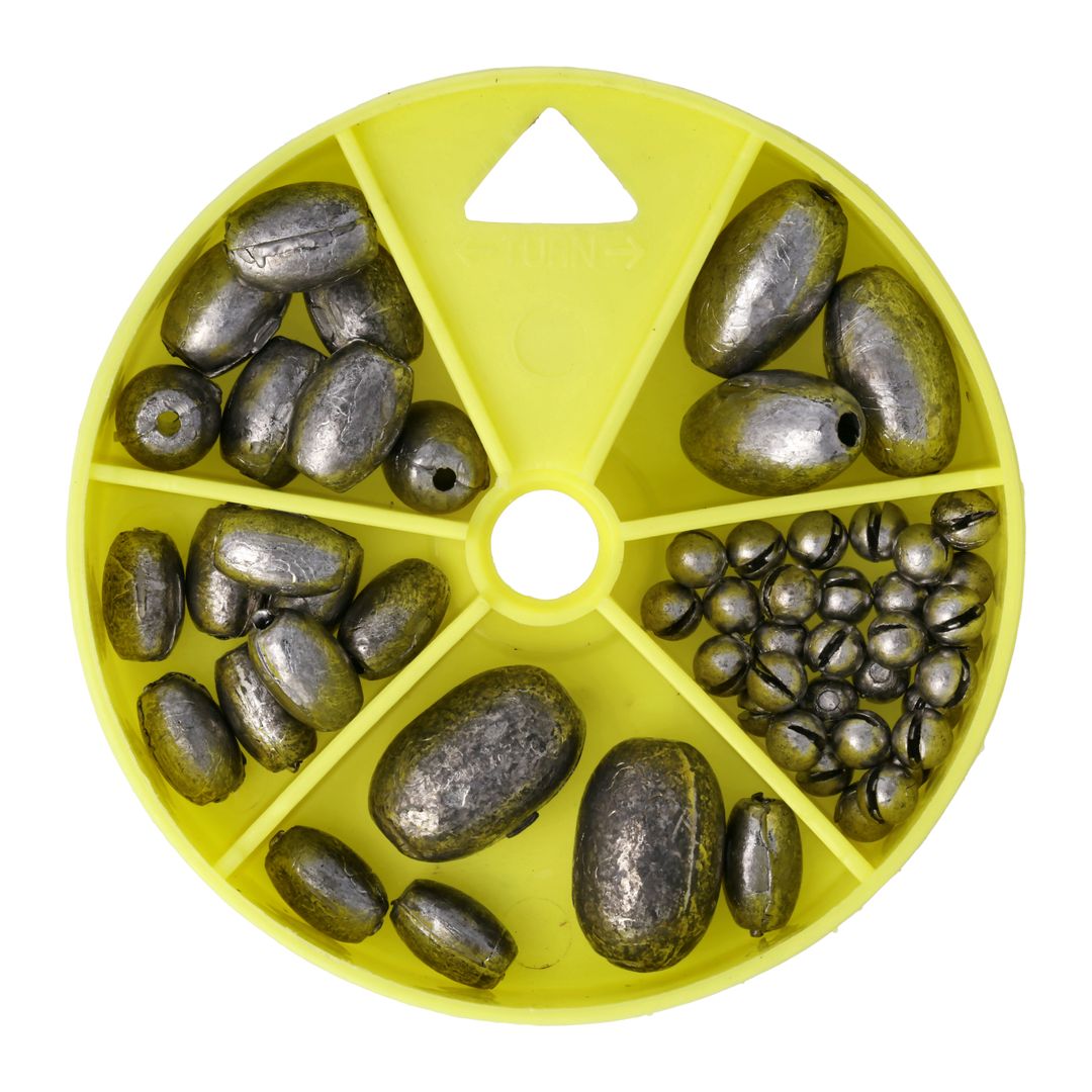 55 Piece Egg Sinker and Split-Shot Assortment