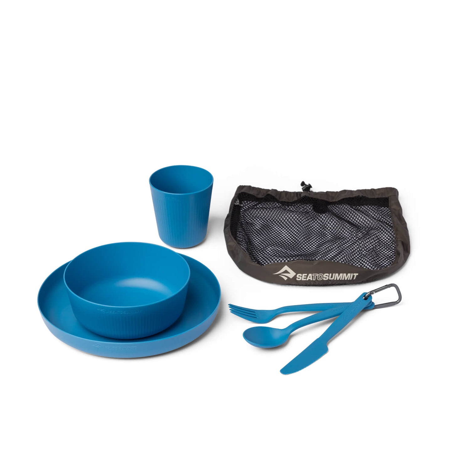 Camp Dinnerware Set with Mesh Sack - [6 Piece]