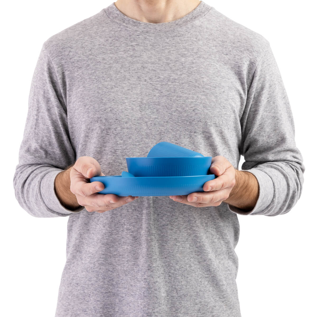 Camp Dinnerware Set with Mesh Sack - [6 Piece]