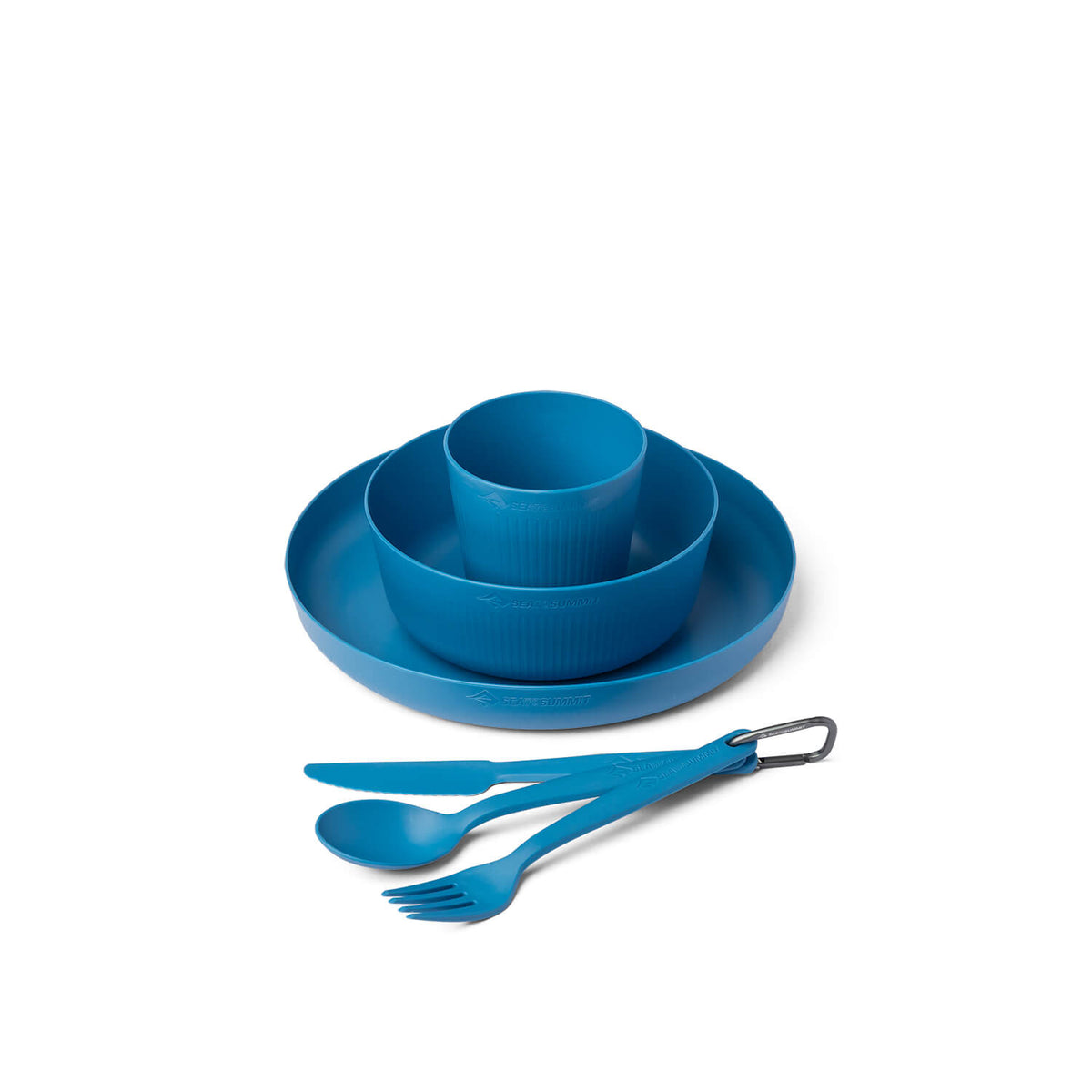 Camp Dinnerware Set with Mesh Sack - [6 Piece]