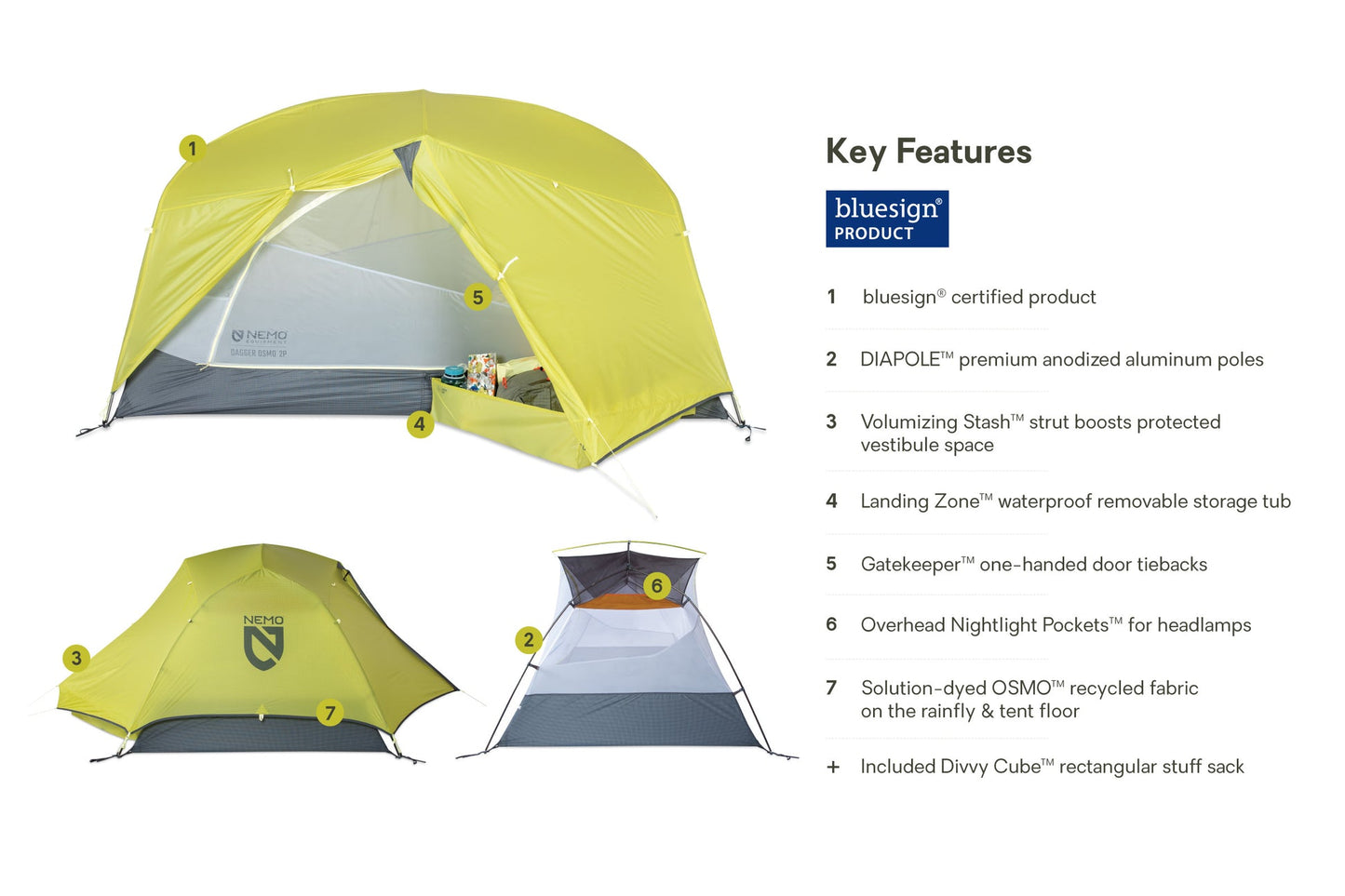 Dagger OSMO Lightweight Backpacking Tent