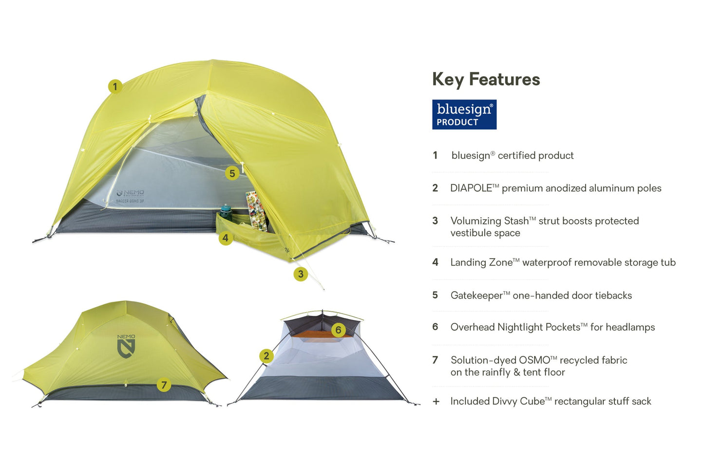 Dagger OSMO Lightweight Backpacking Tent