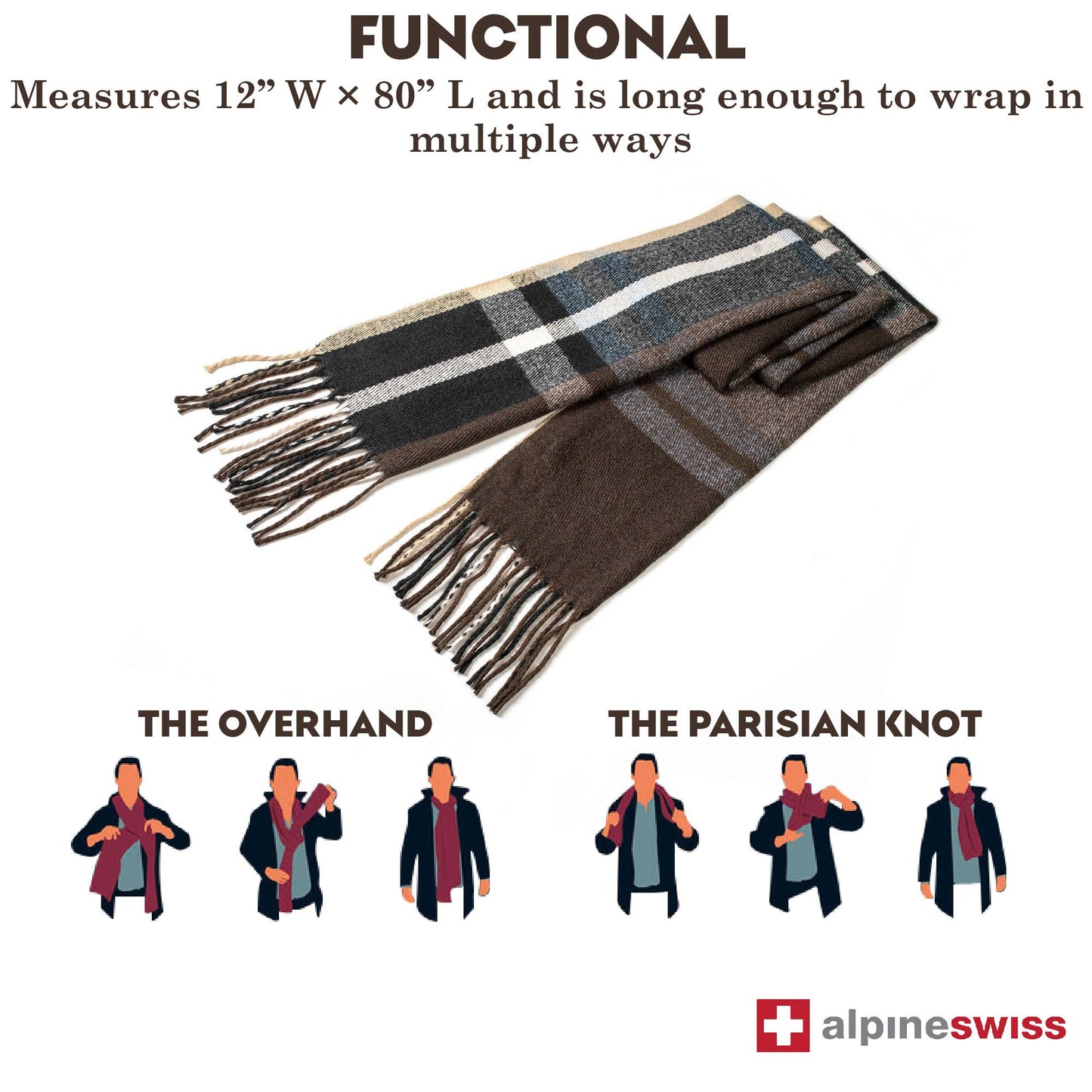 Alpine Swiss Plaid Scarves