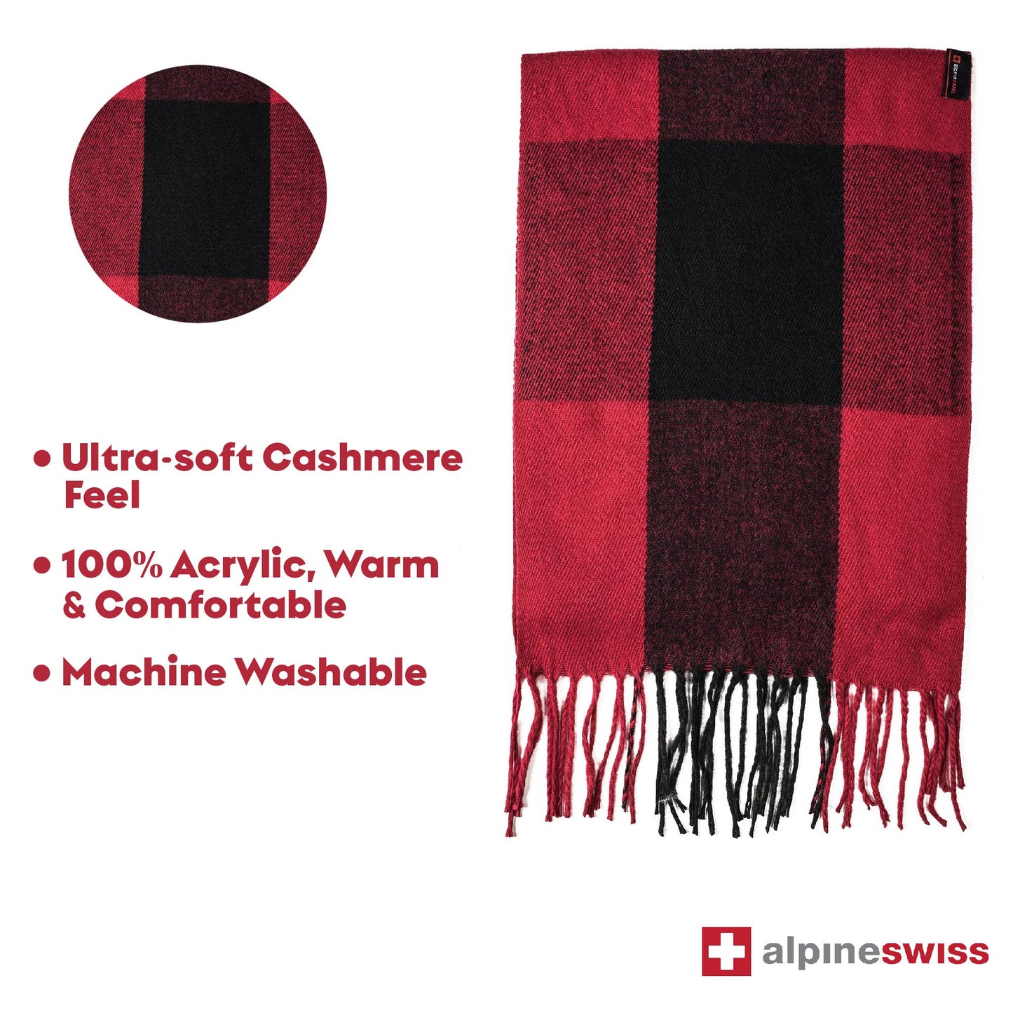 Alpine Swiss Plaid Scarves