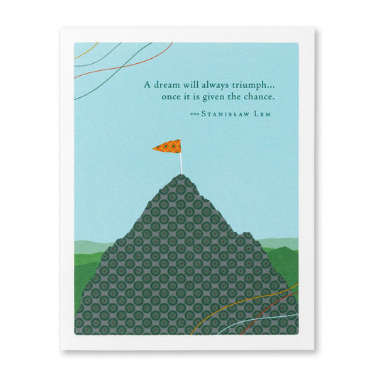 Congratulations: A dream will always triumph