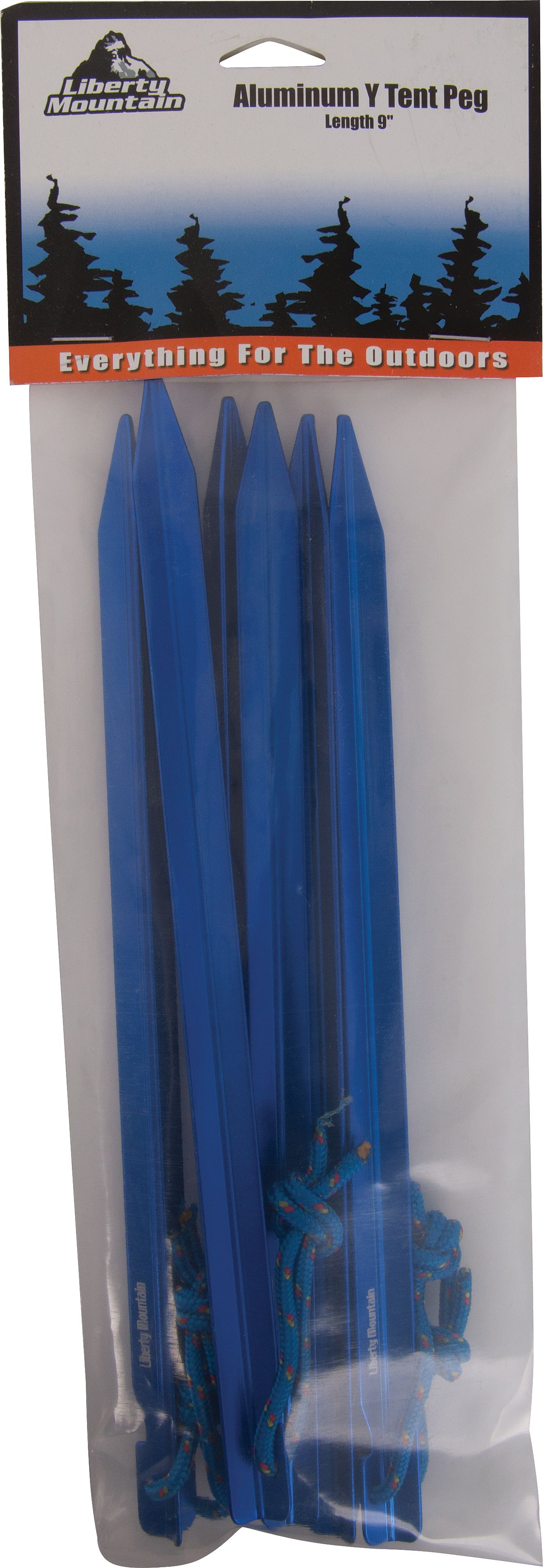 Aluminum Tent Peg 9" - 6 Pack