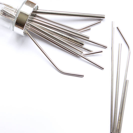Silver Stainless Straws