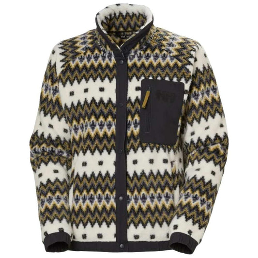 HH W Imperial Printed Pile Snap Snow Nordic Knit Sm