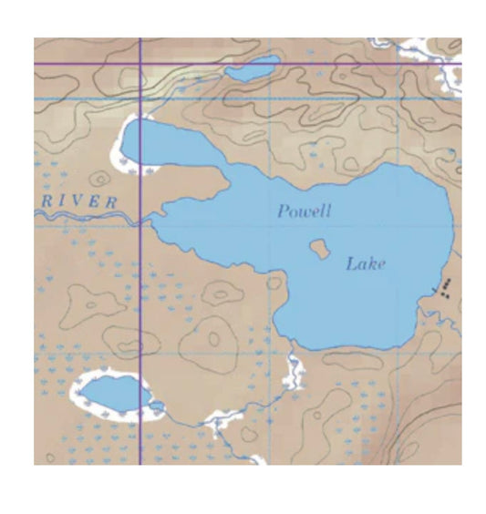Map 38 - Powell Lake, Obadinaw and Wawiag Rivers