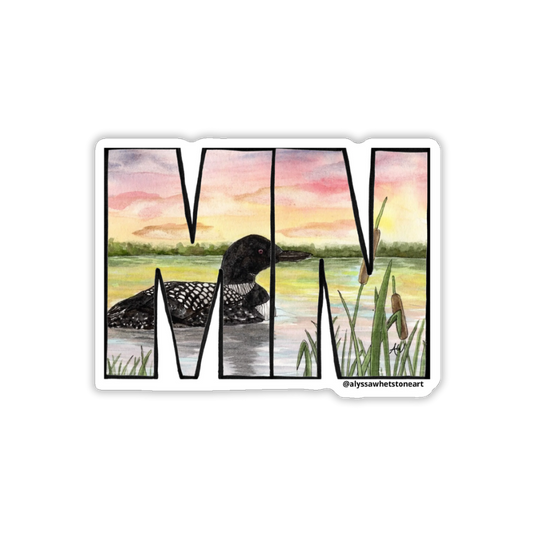 Loon MN - Vinyl Decal Sticker