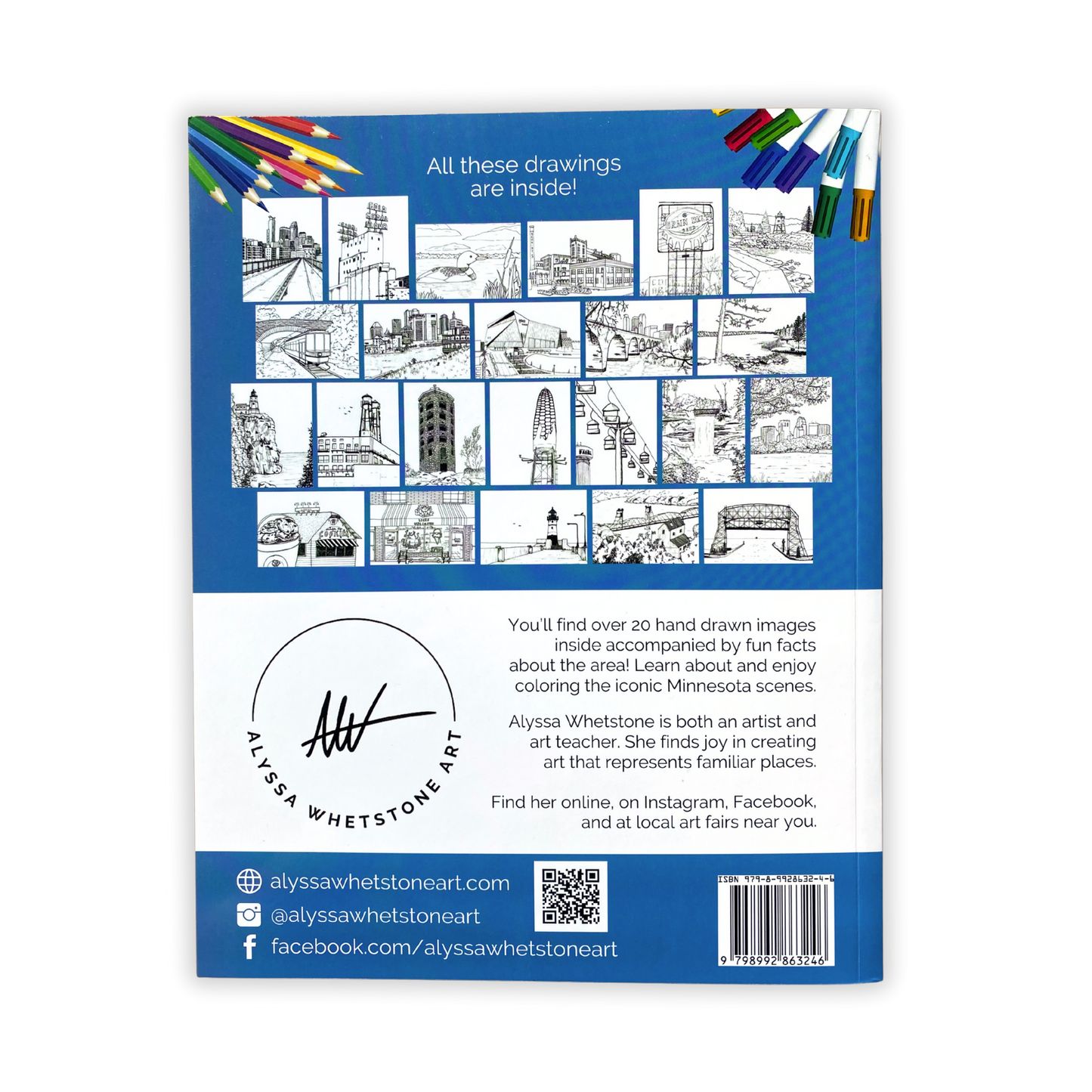 Minnesota Hand-Drawn Coloring Book