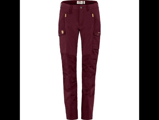 FjallRaven W Nikka Trousers Curved Dark Garnet 34