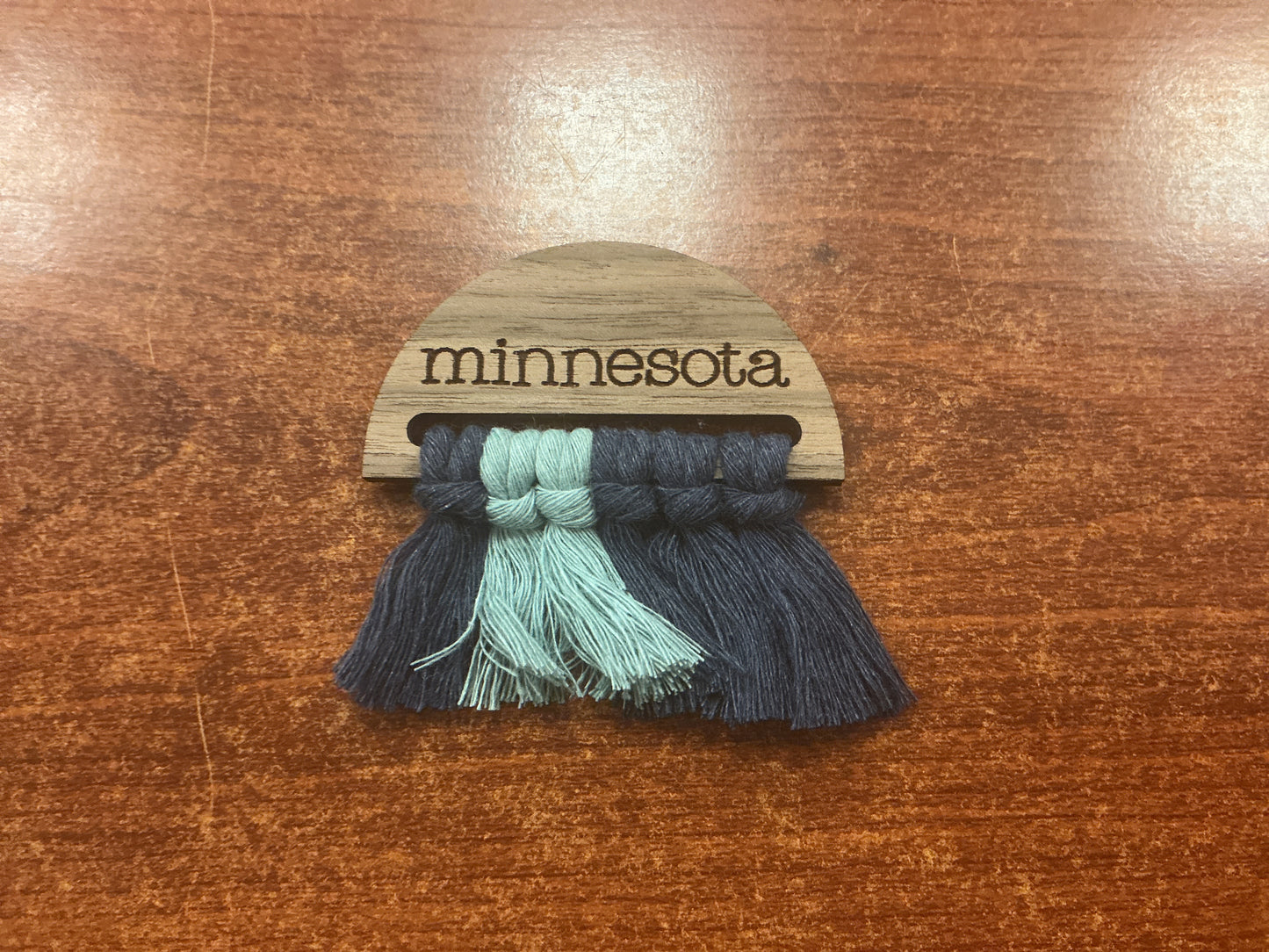 Wood Minnesota knots magnet