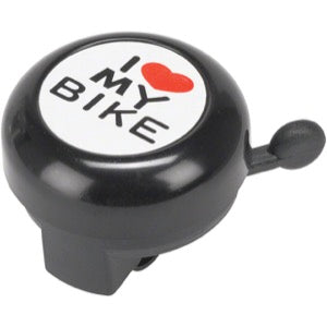 Dimension "I Heart My Bike" Black Bell
