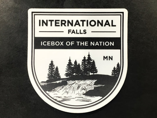 International Falls MN Icebox Of the Nation Sticker