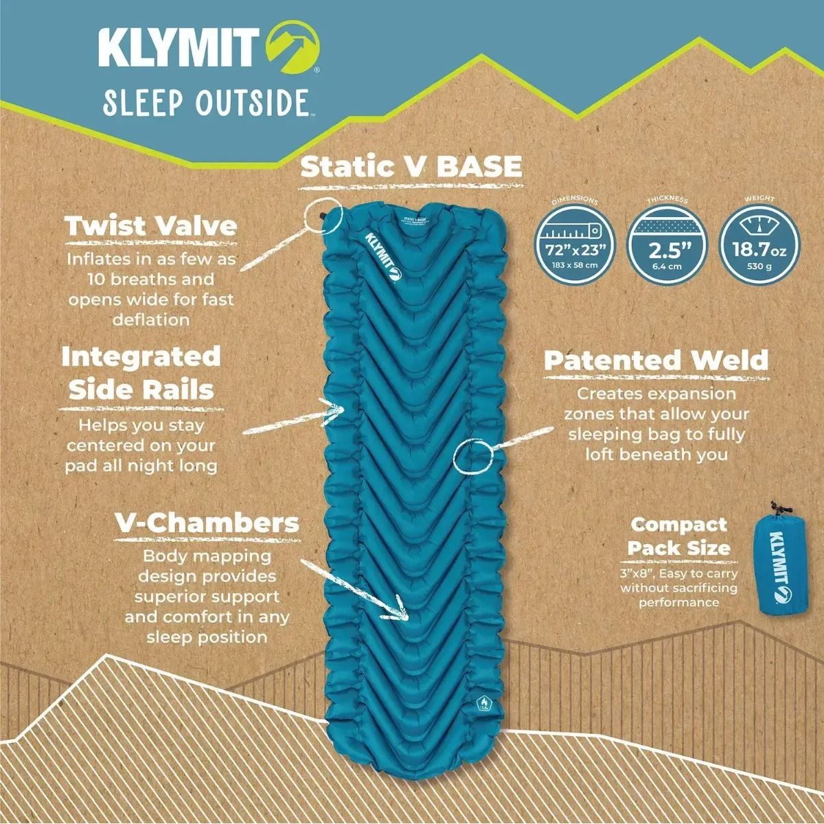Static V Base Sleeping Pad