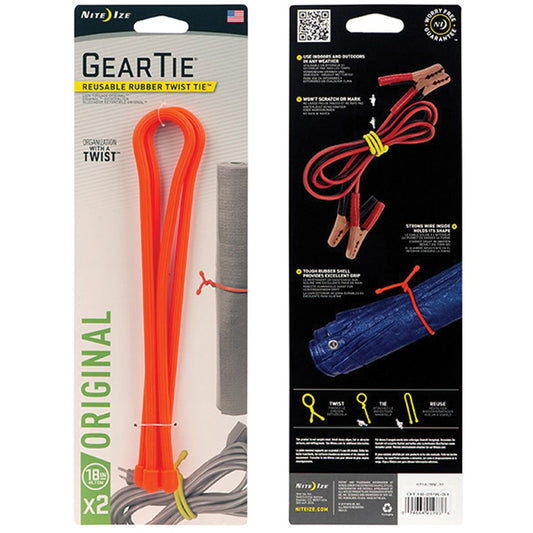 Night-Ize 18" Gear Tie 2-Pack