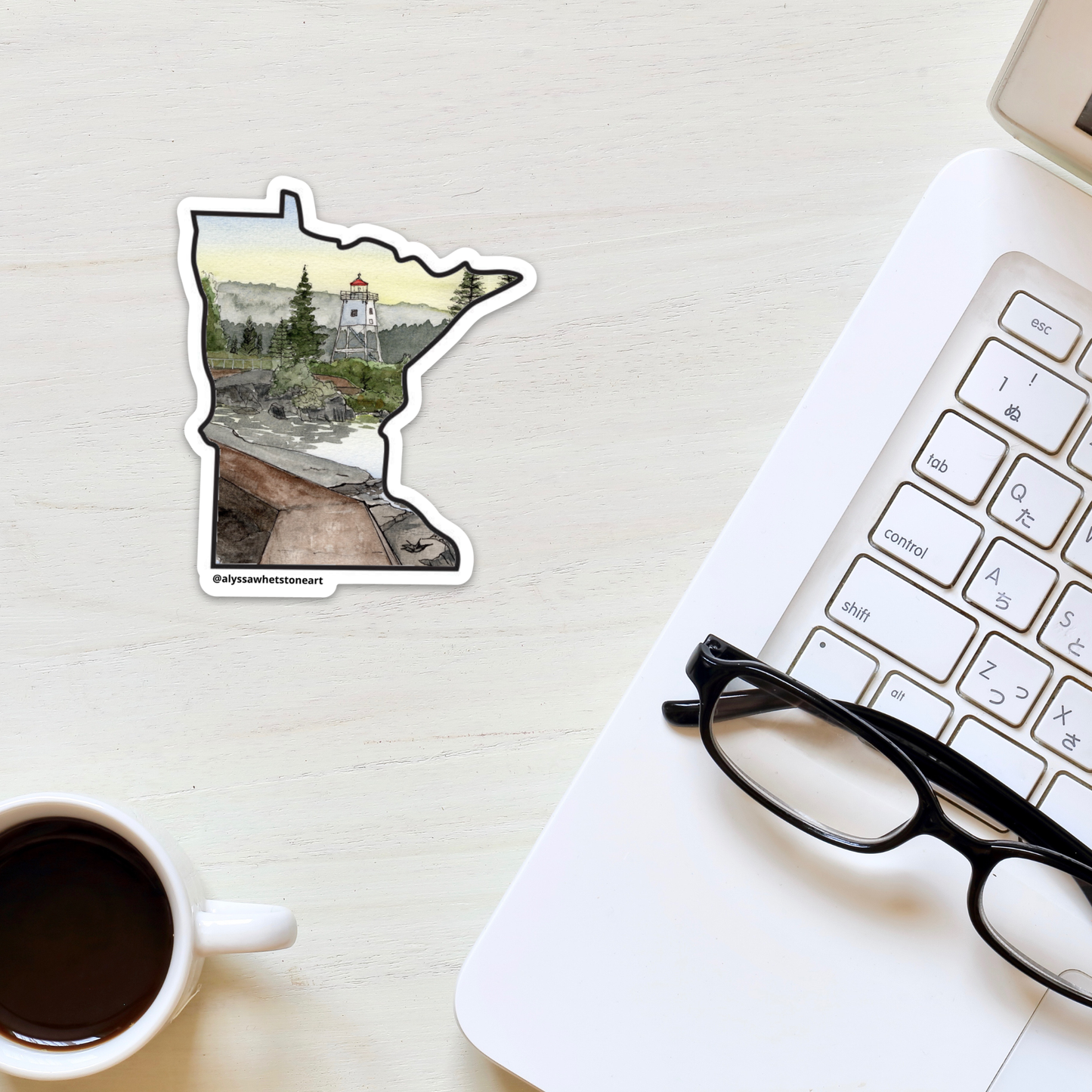 Artists Point Grand Marais - Vinyl Decal Sticker