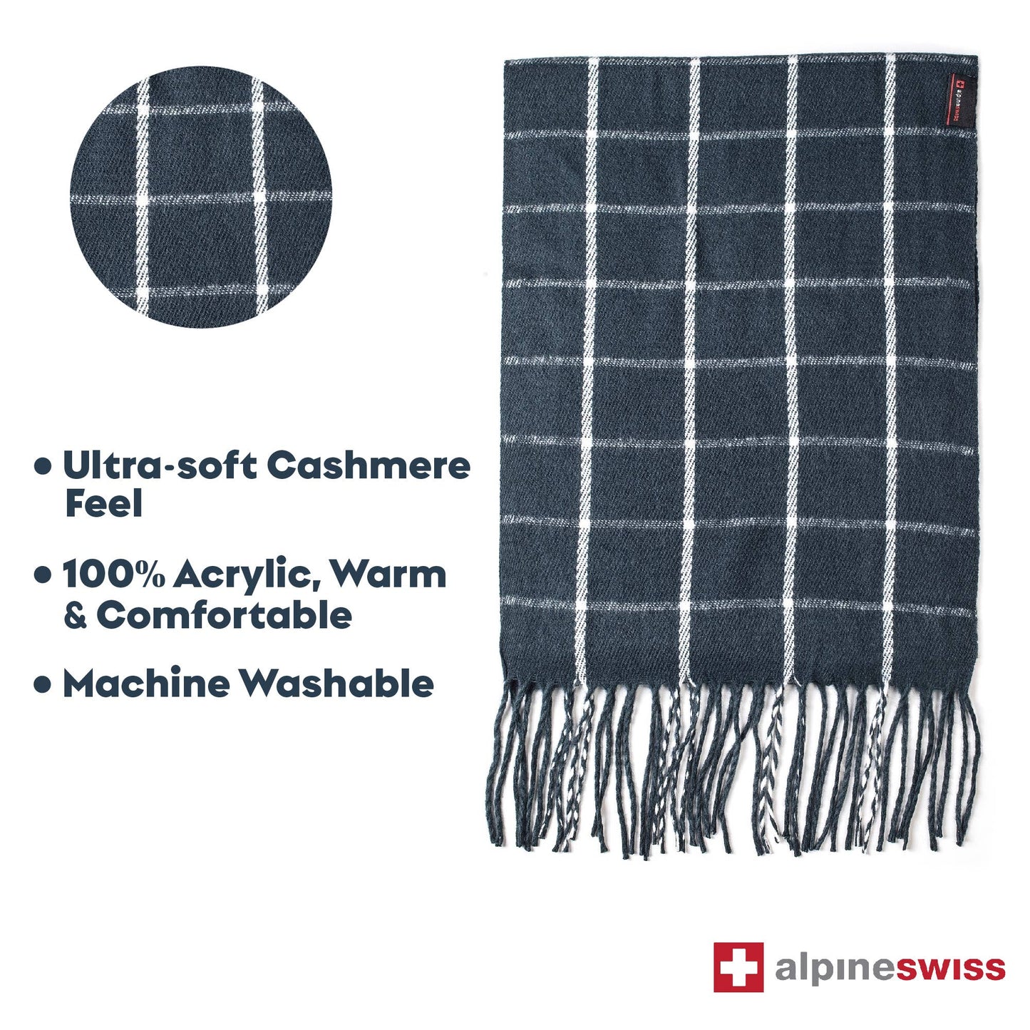 Alpine Swiss Plaid Scarves