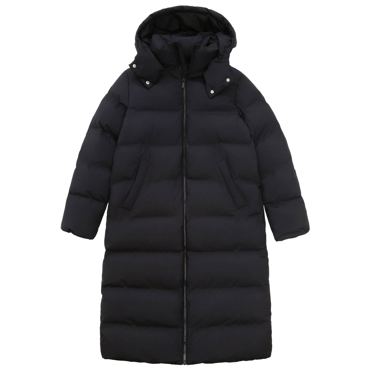 Women's Long Seamless Puffer Coat Below Knee Jacket