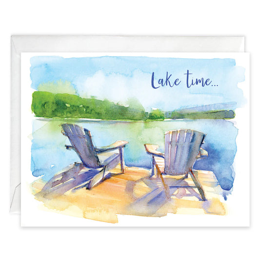 Blank Note Card || Lake Time
