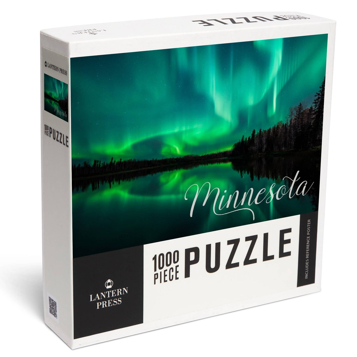 1000 PIECE PUZZLE Minnesota, Northern Lights over Lake || Minnesota Made Gifts