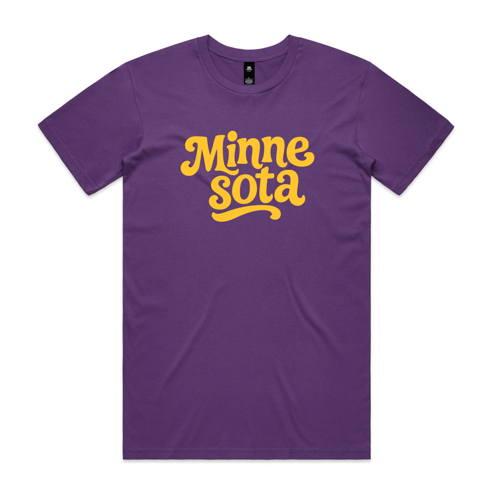 Minnesota Typography Short Sleeve Tee