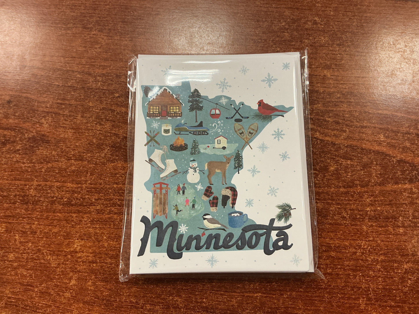 Minnesota winter blank note cards