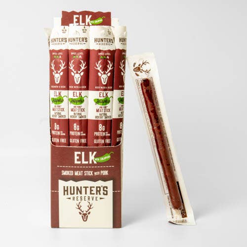 Elk Jalapeño Meat Sticks - 24 Pack