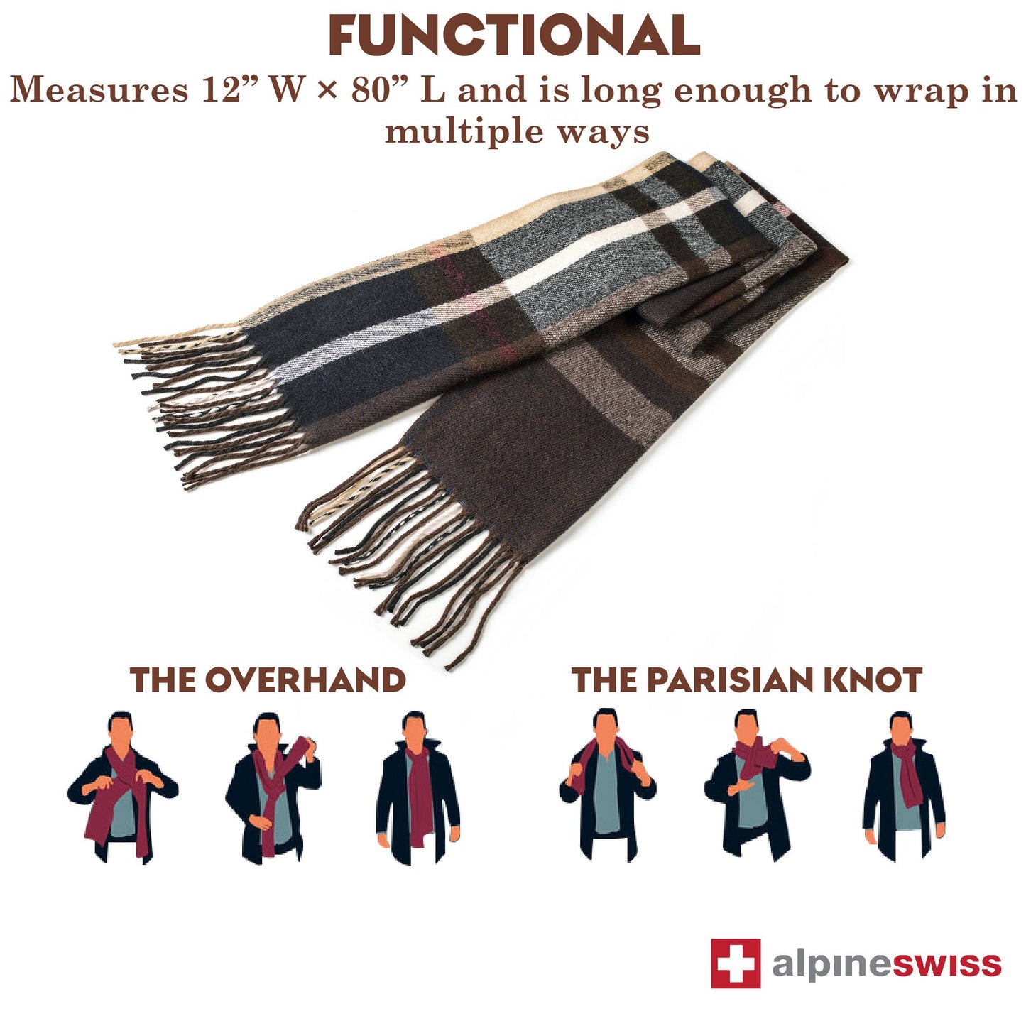 Alpine Swiss Plaid Scarves
