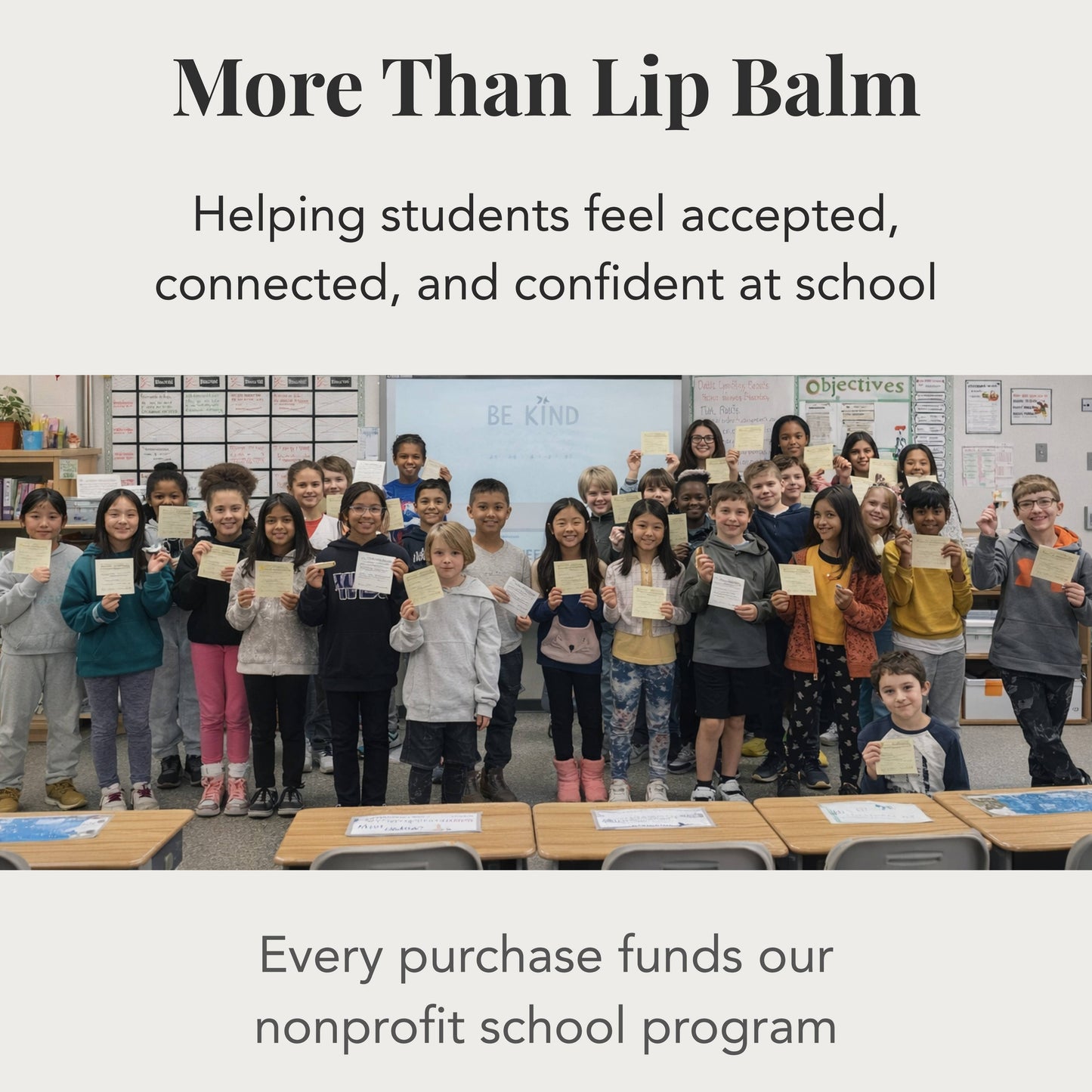 Organic Lip Balm Variety Wood Display – 40 Count