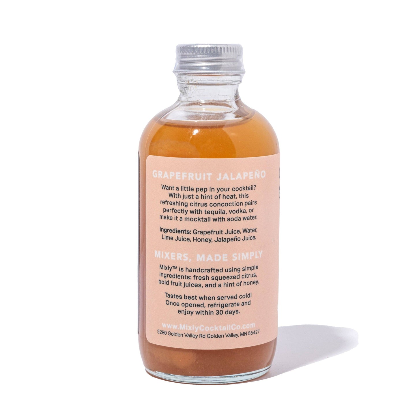 Grapefruit Jalapeño 4oz - Cocktail / Mocktail Beverage Mixer