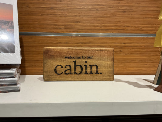 H&O Wooden Block Sign || Minnesota Made Gifts