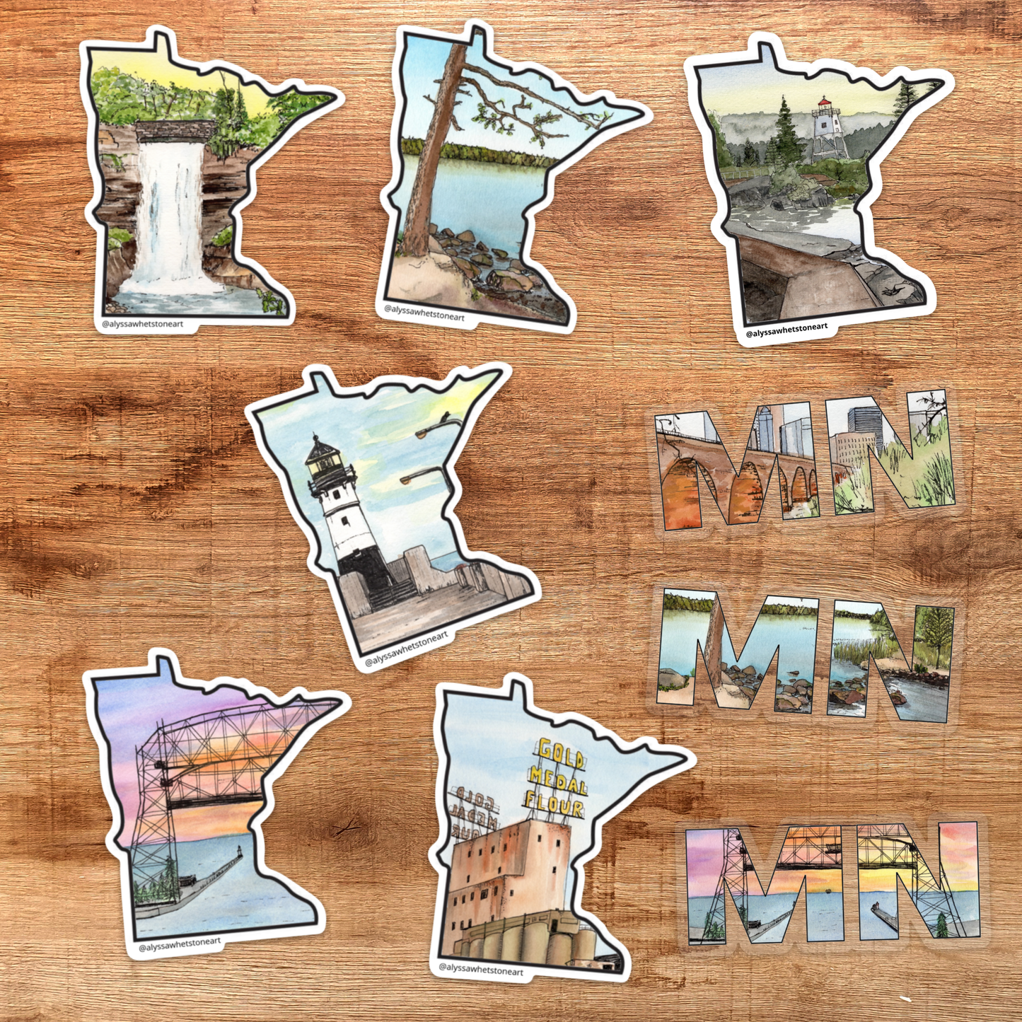Artists Point Grand Marais - Vinyl Decal Sticker