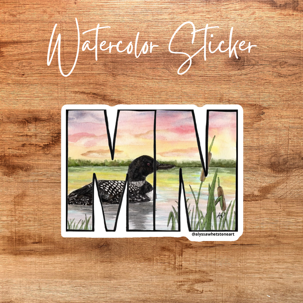 Loon MN - Vinyl Decal Sticker