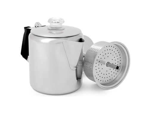 Glacier Stainless 3 Cup Percolator with Silicone Handle || Minnesota Made Gifts
