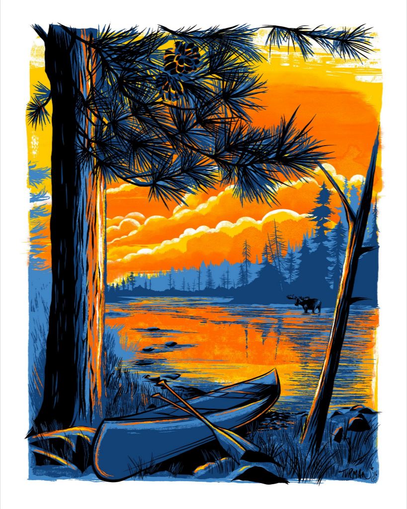 Boundary Waters Canoe Area || Adam Turman Art || Minnesota Made Gifts