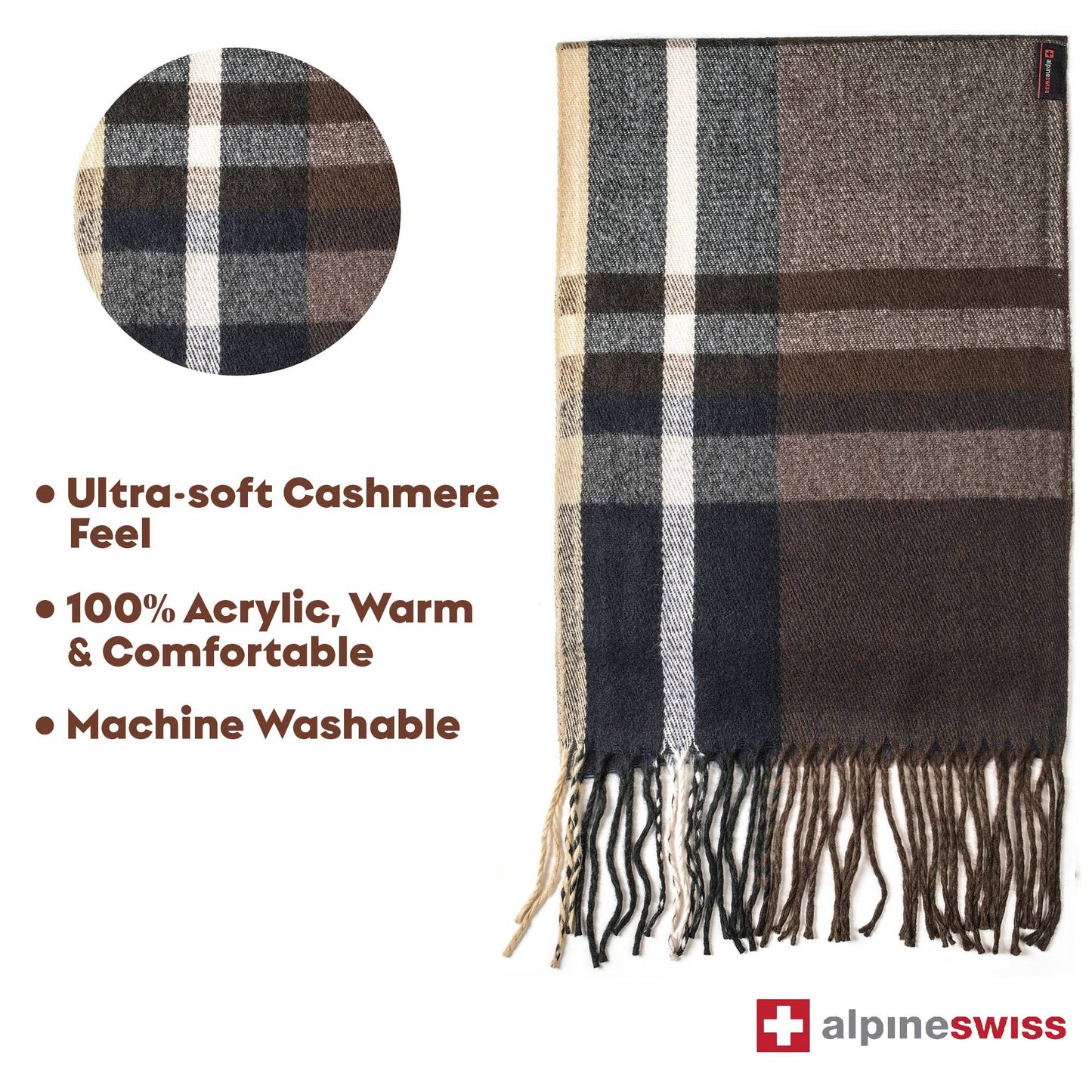 Alpine Swiss Plaid Scarves