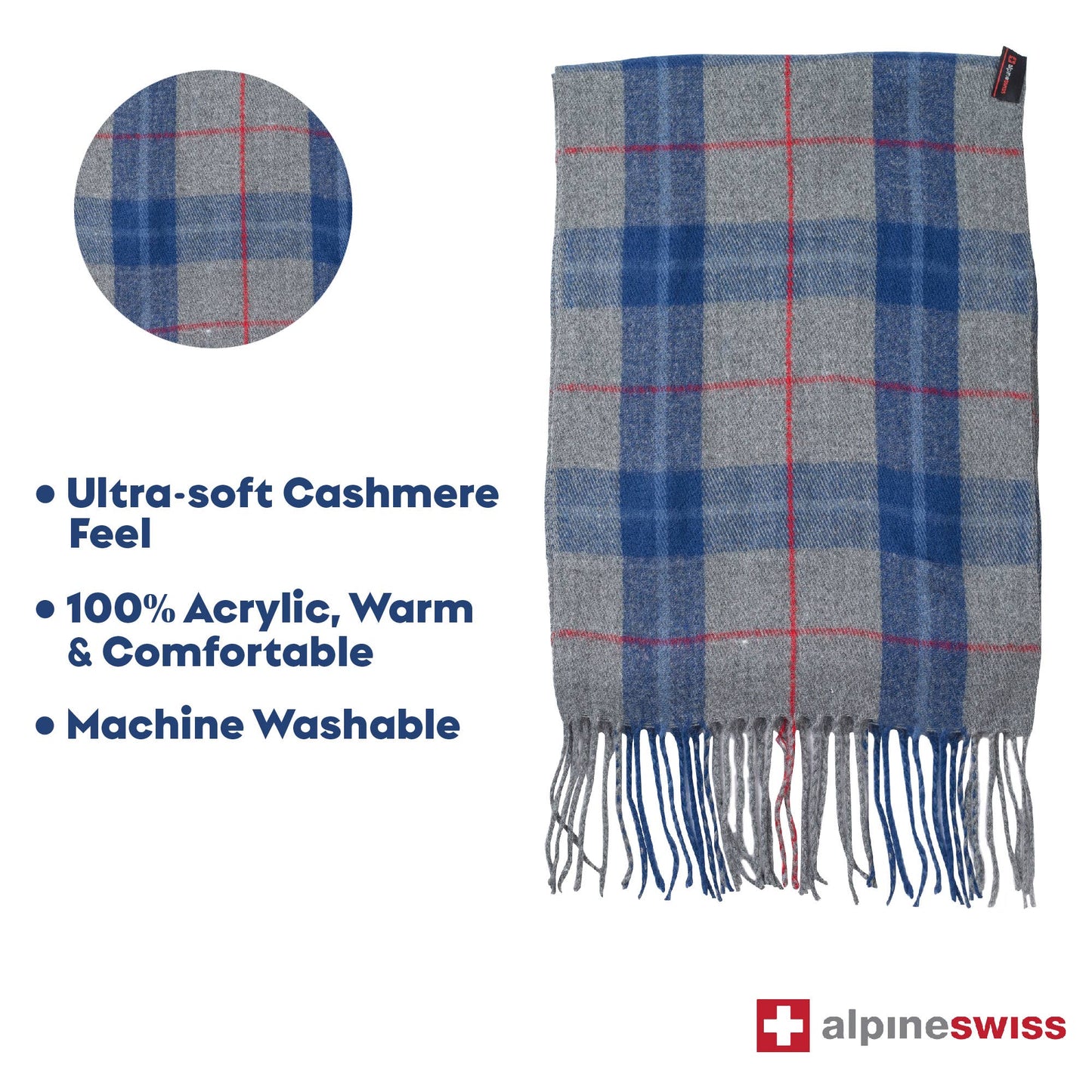 Alpine Swiss Plaid Scarves