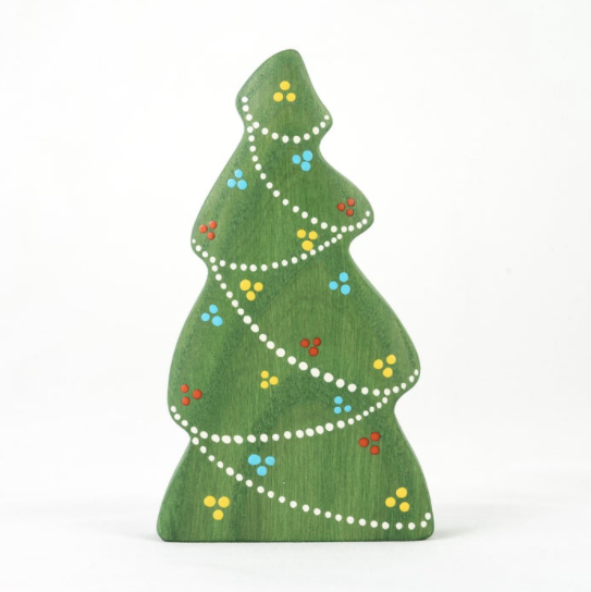 Vintage Christmas Toy Tree with Garland