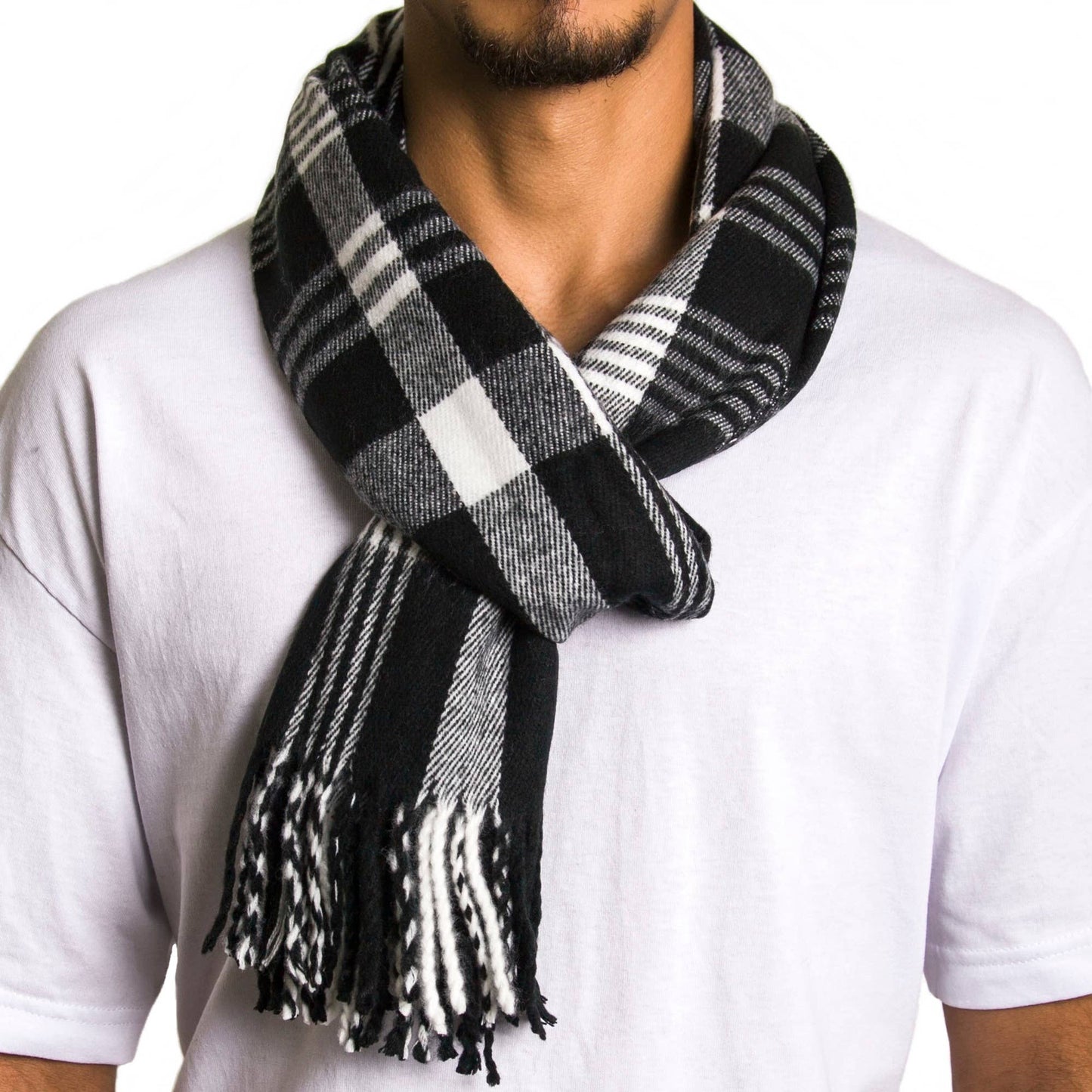 Mens Scarf Softer Than Cashmere Scarves Plaids Womens Winter