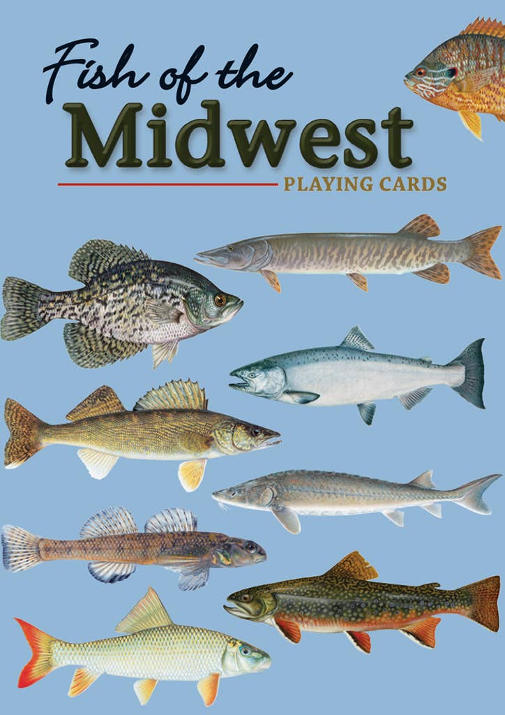 Fish of the Midwest Playing Cards || Minnesota Made Gifts