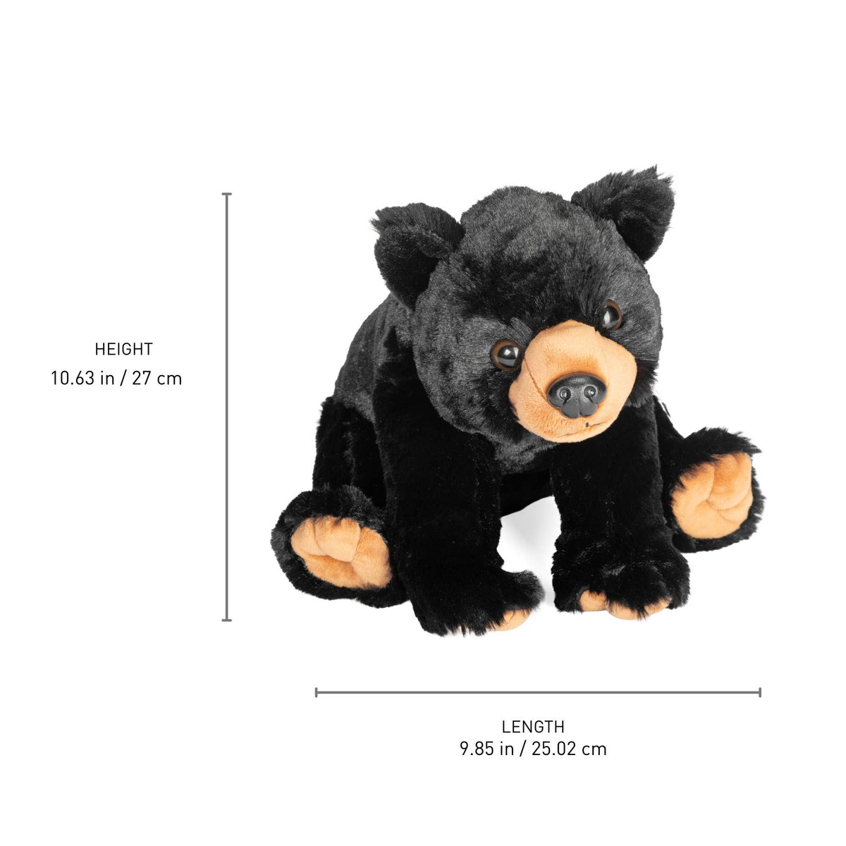 CK Black Bear Stuffed Animal 12"