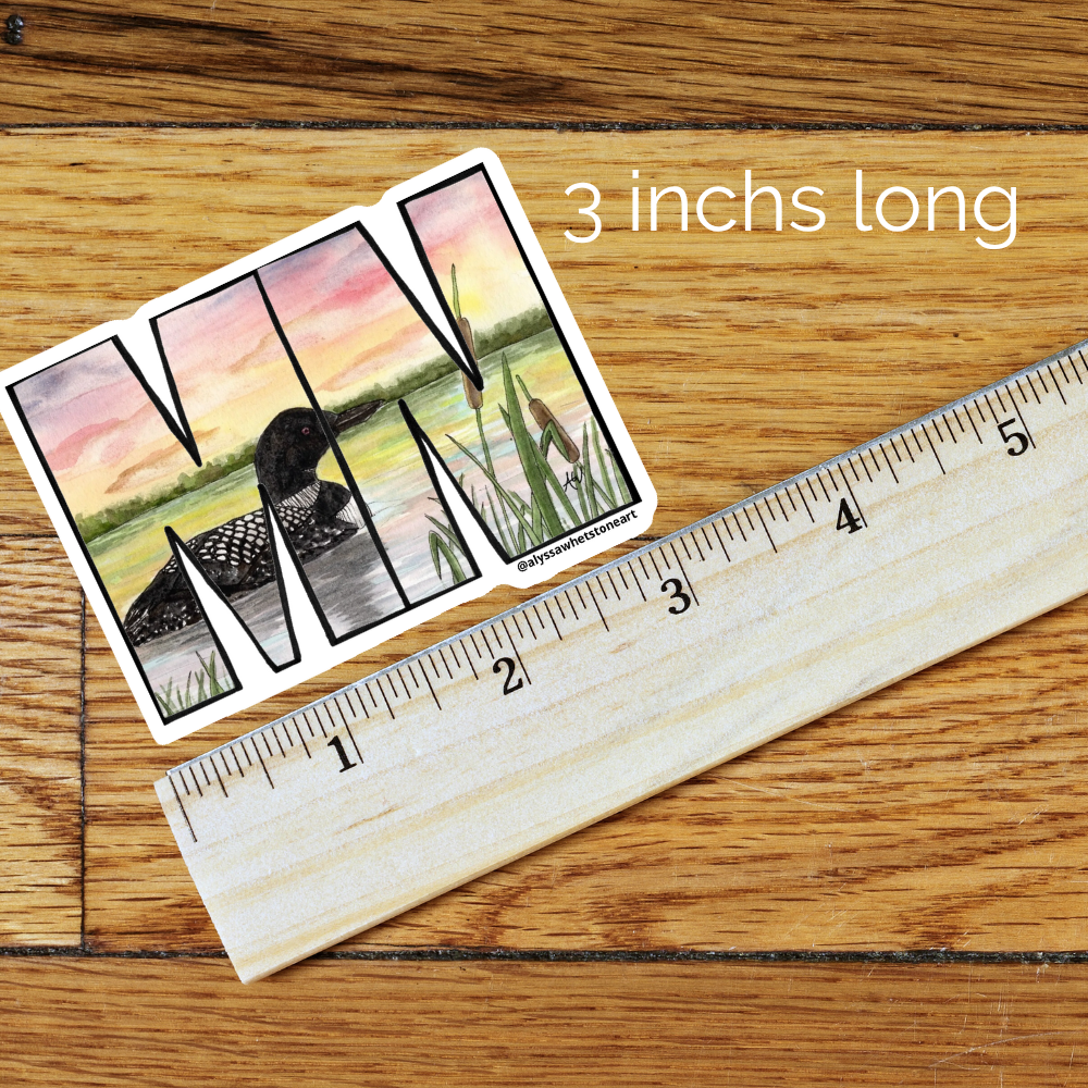 Loon MN - Vinyl Decal Sticker