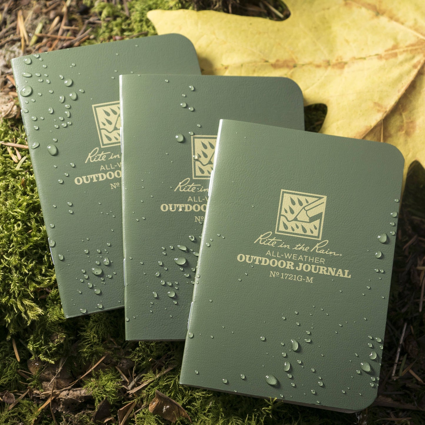 STAPLED MINI-NOTEBOOK - GREEN
