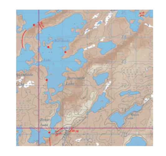 Map 35 - Sturgeon, Burntside and Jean Lakes